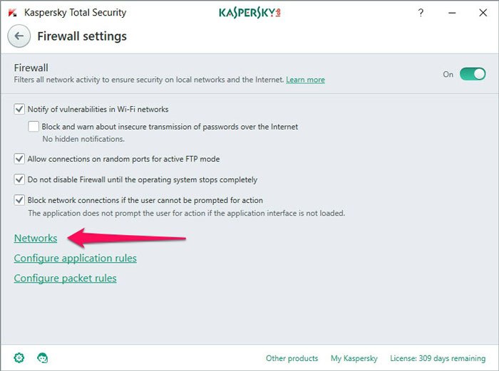 Step 5. How to Enable RDP in Kaspersky 